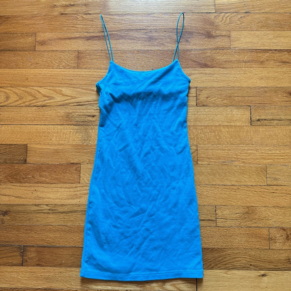 ZARA Bodycon Mini Dress Bright Blue XS